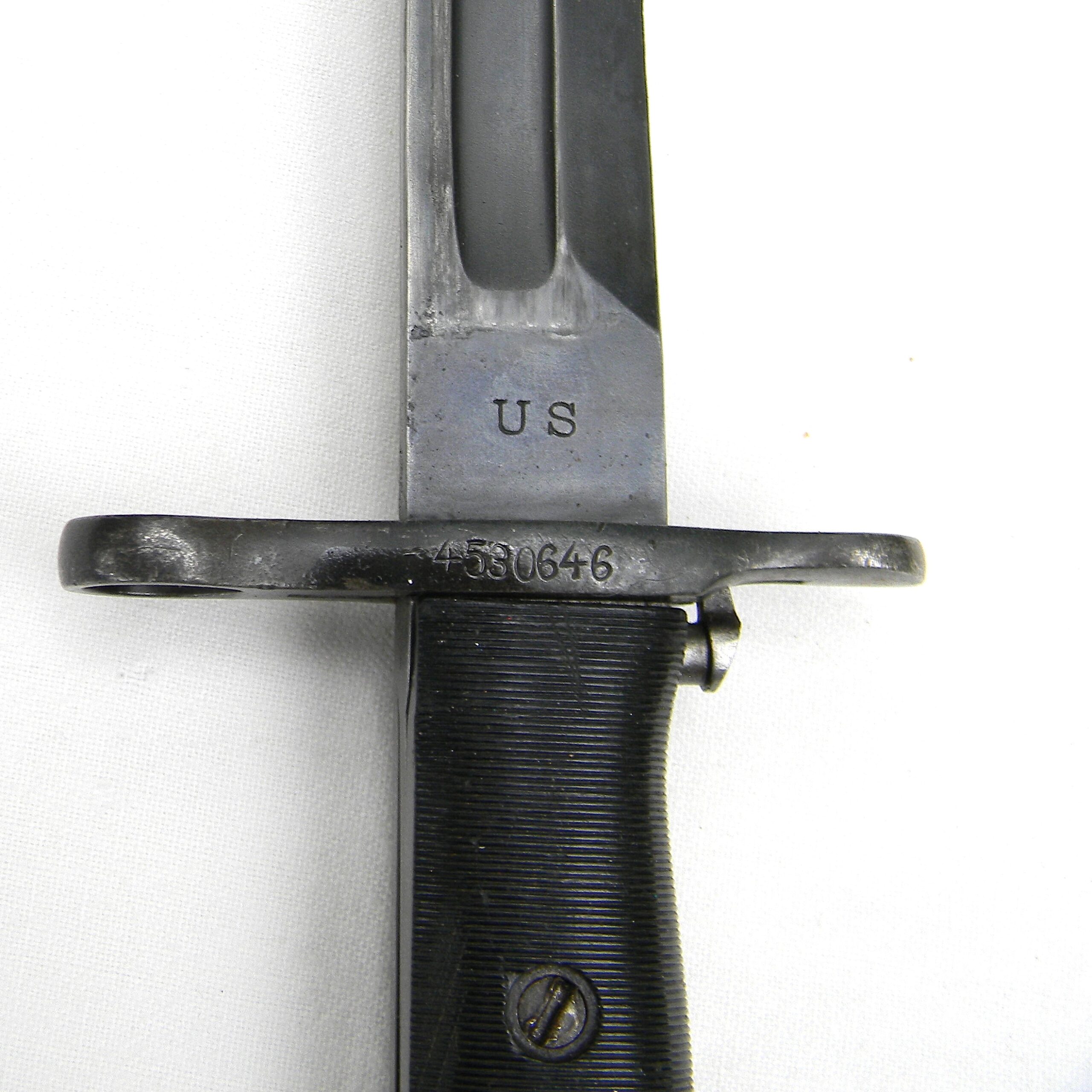 WW2 era American M1 bayonet, 1906-dated pre-WW1 manufacture RIA M1905 refurbished by AFH; original WW2 era scabbard; excellent - Image 10