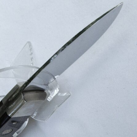 Long-discontinued 1970th US-made Smith & Wesson model 6060 FOLDING HUNTER, original sheath; rare NIB with papers - Image 5