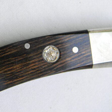 Long-discontinued 1970th US-made Smith & Wesson model 6060 FOLDING HUNTER, original sheath; rare NIB with papers - Image 6
