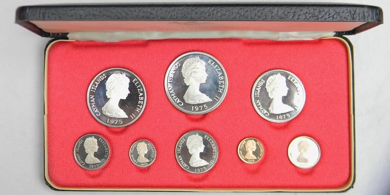 Cayman Islands 1975 proof set