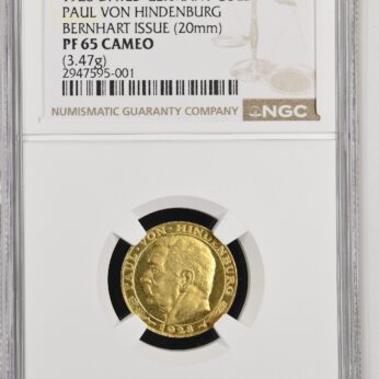 Germany 1928 Hindenburg gold