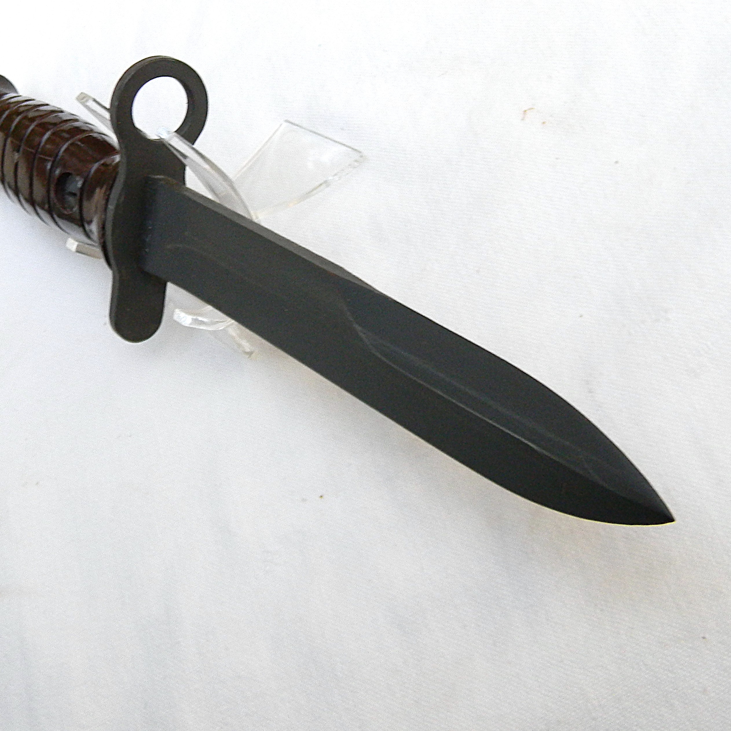 Italy, Cold War era Turin Army Arsenal (A.E.T.) 1955 M4 bayonet for M1 carbine, original scabbard; UNUSED - Image 12