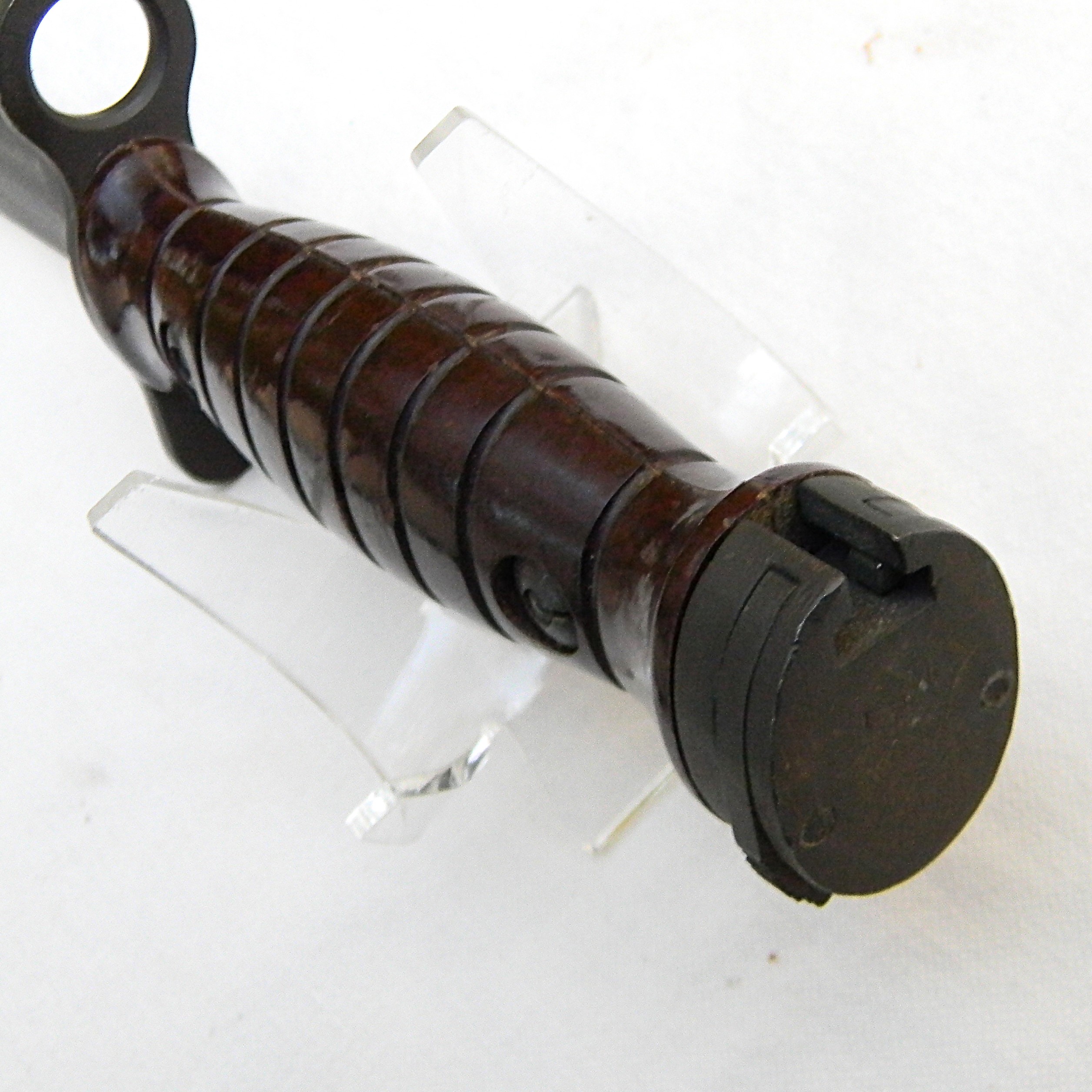 Italy, Cold War era Turin Army Arsenal (A.E.T.) 1955 M4 bayonet for M1 carbine, original scabbard; UNUSED - Image 13