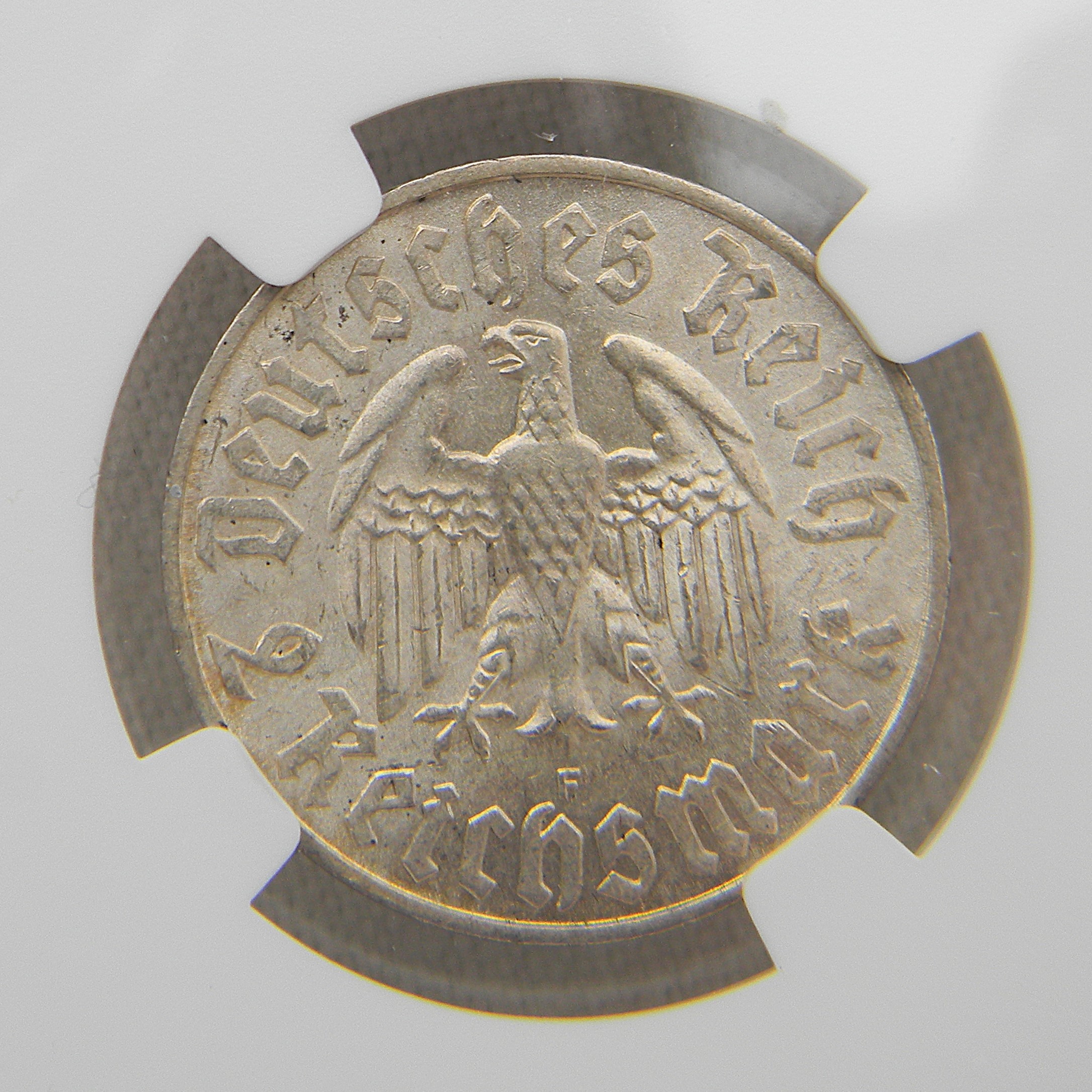 Germany 1933F Martin Luther silver 2 Mark