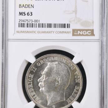 Germany Baden 1915G silver 3 Mark