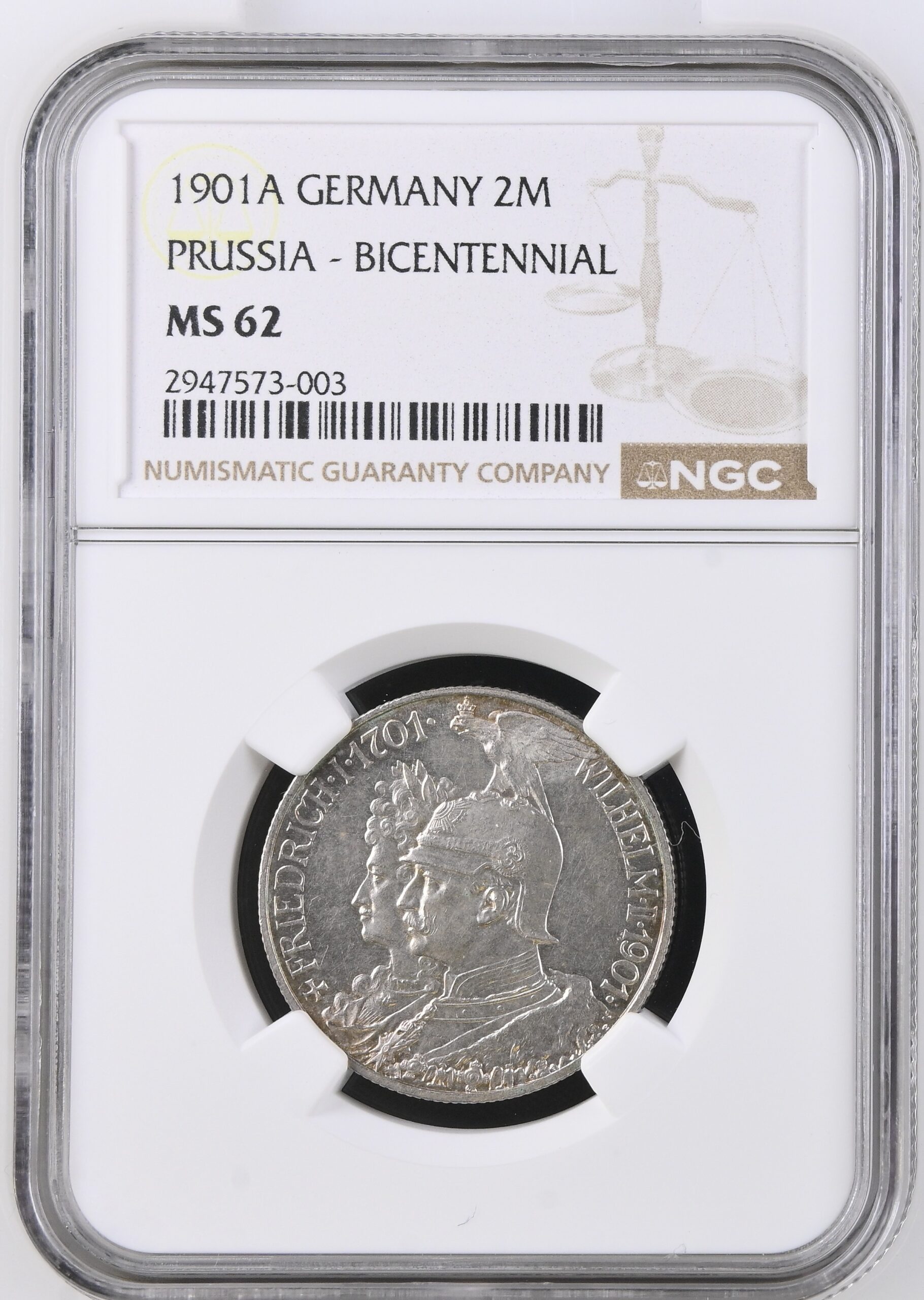 Germany 1901A Bicentennial silver 2 Mark