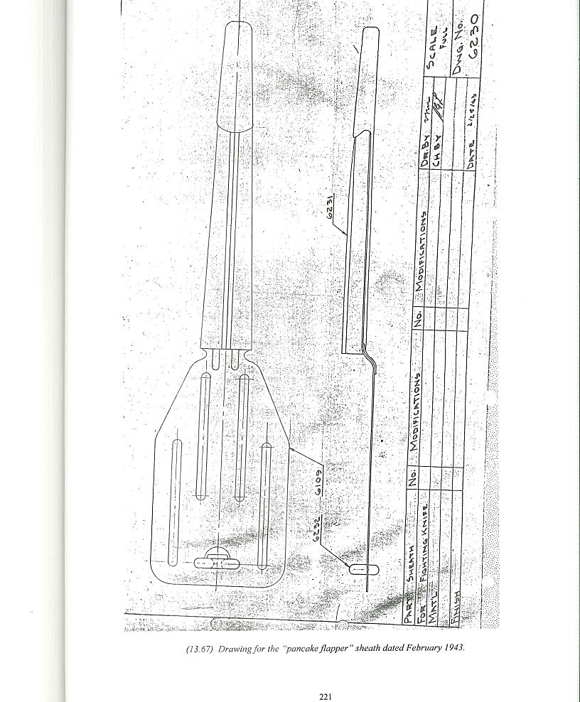 USA WW2 era OSS stiletto fighting dagger, original "pancake flapper" scabbard; rare type in excellent condition - Image 22