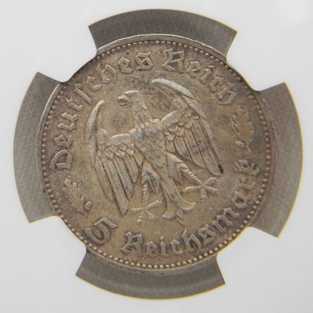 Germany 1933F Martin Luther silver 2 Mark commem, NGC MS65