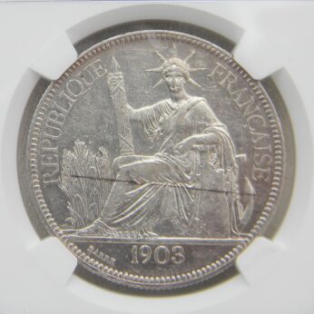 French Indo-China 1903A silver Piastre