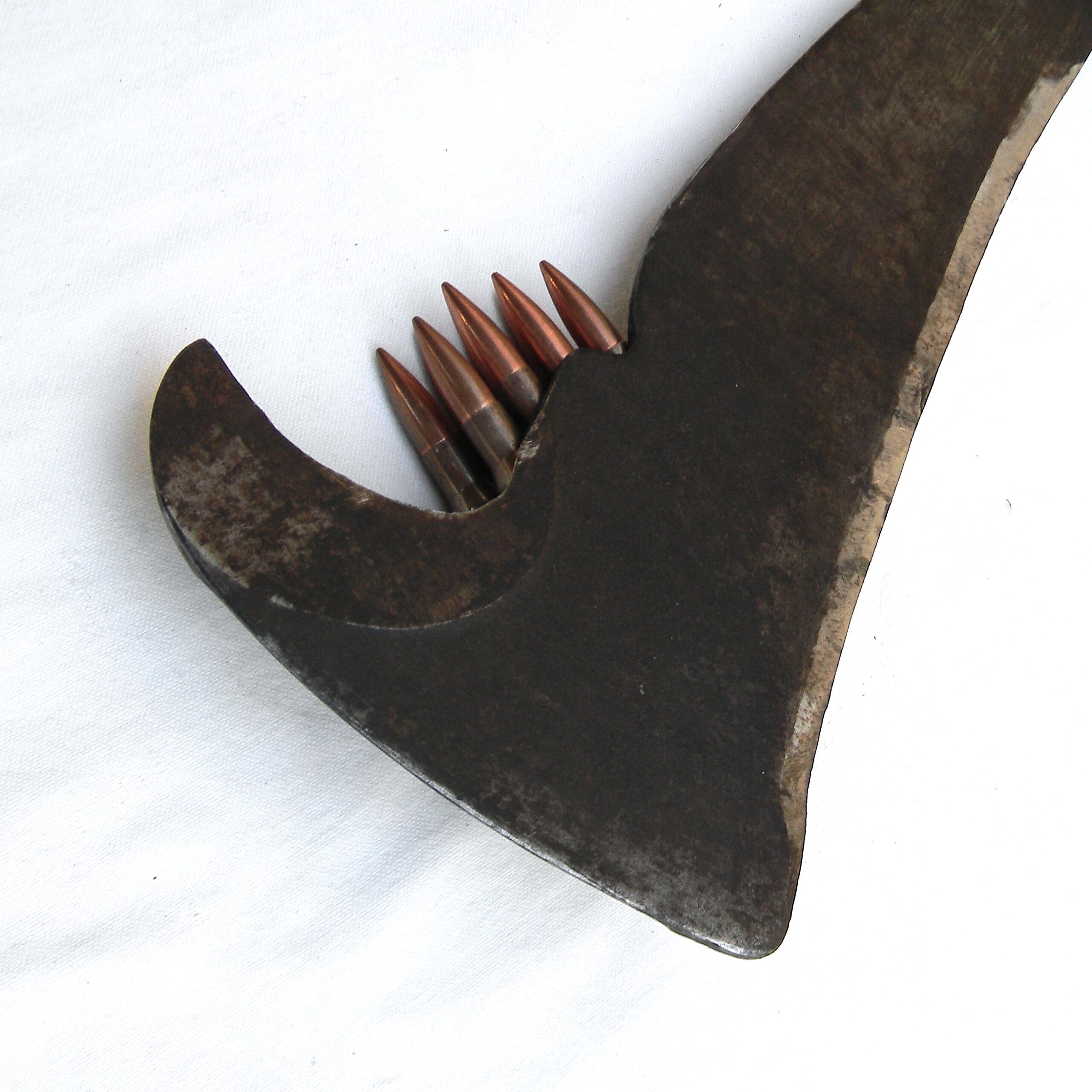 USA, Victor Tool Co. WW2 era "Woodmans Pal" model LC-14-B Survival Machete; original web scabbard - Image 11