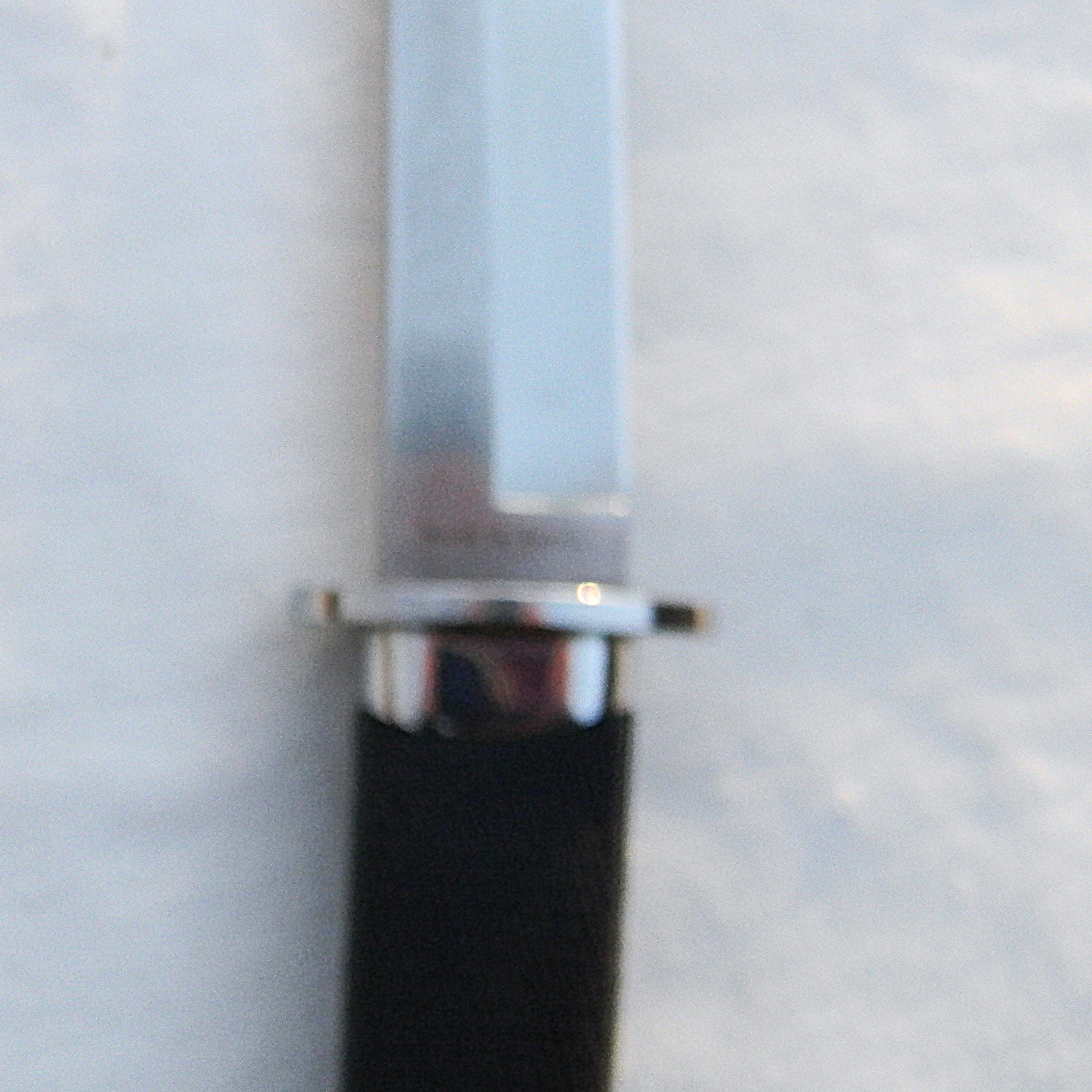 Cold Steel, Japan circa 1998 Magnum Tanto IX large fighting knife, AUS8 9" blade, original leather sheath; rare type in UNUSED condition - Image 7