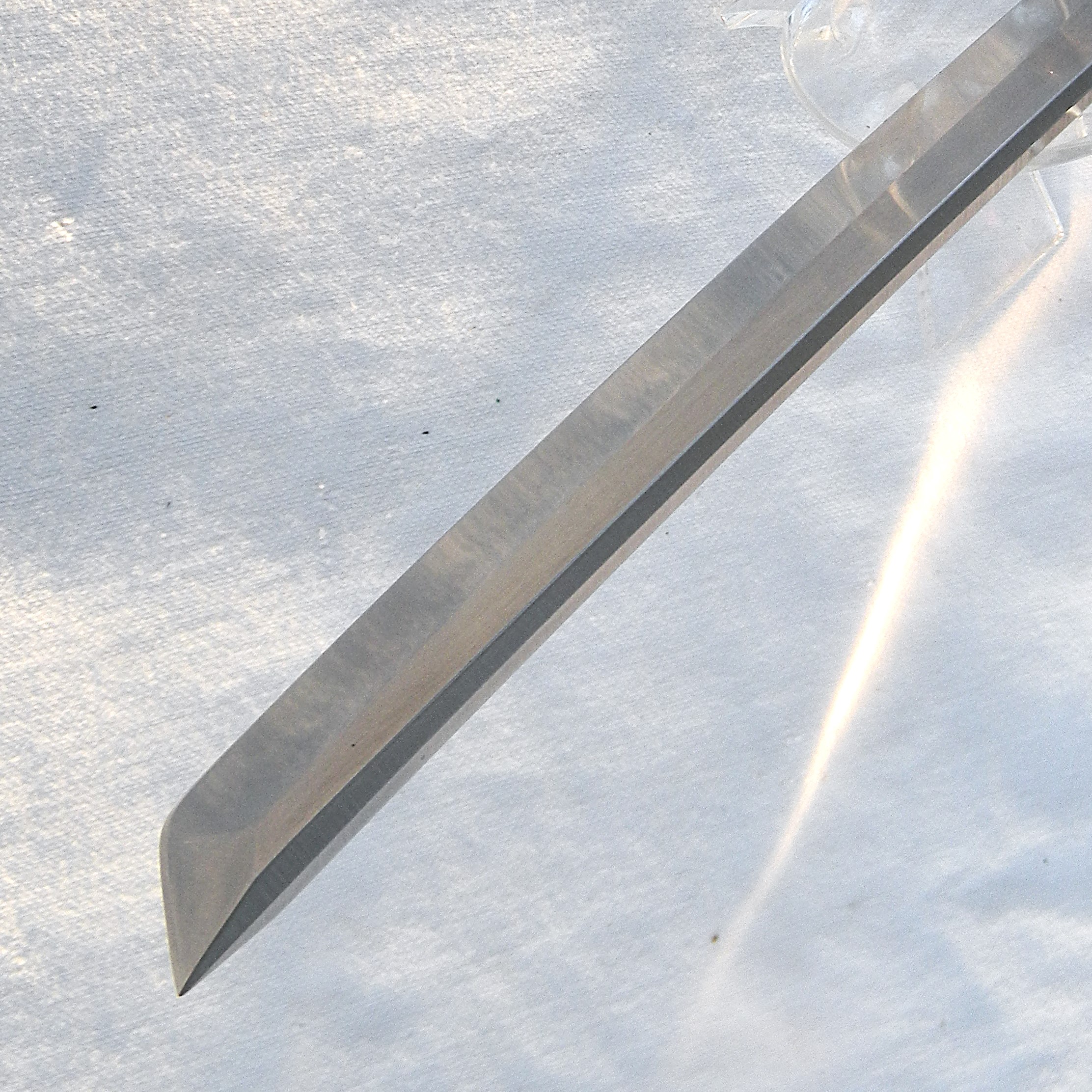 Cold Steel, Japan circa 1998 Magnum Tanto IX large fighting knife, AUS8 9" blade, original leather sheath; rare type in UNUSED condition - Image 11