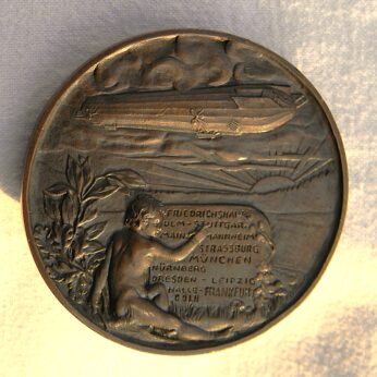 Germany Karl Goetz 1909 Graf Zeppelin bronze medal
