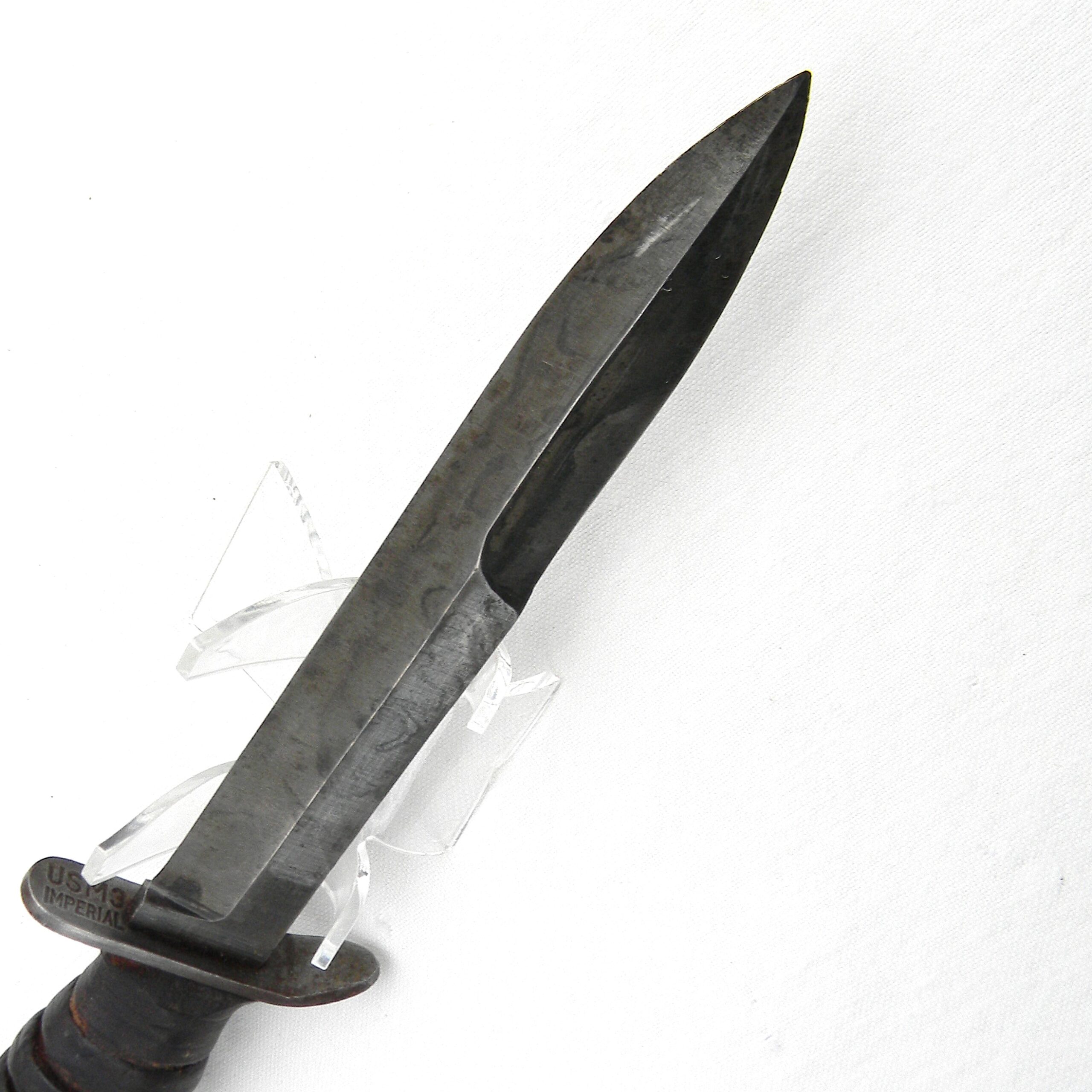 USA WW2 era Imperial M3 Trench Knife, guard-marked type, M8 scabbard; excellent condition - Image 10