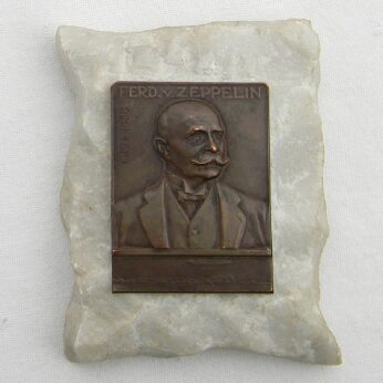Germany Graf Zeppelin birthday bronze plaque