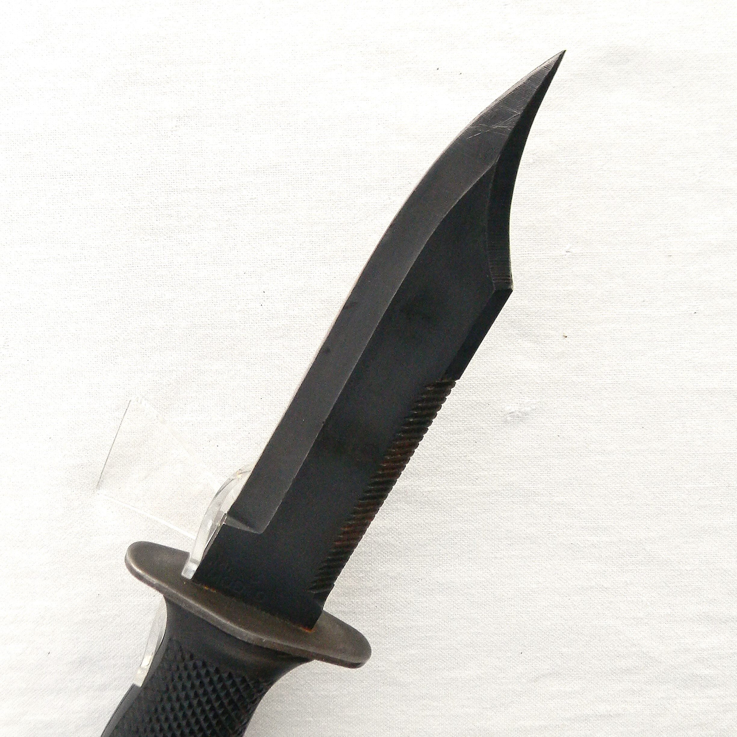 USN issue Ontario MK3 Model 0 dive knife (in service 1975-early 2000s) original scabbard; rare UNUSED - Image 10