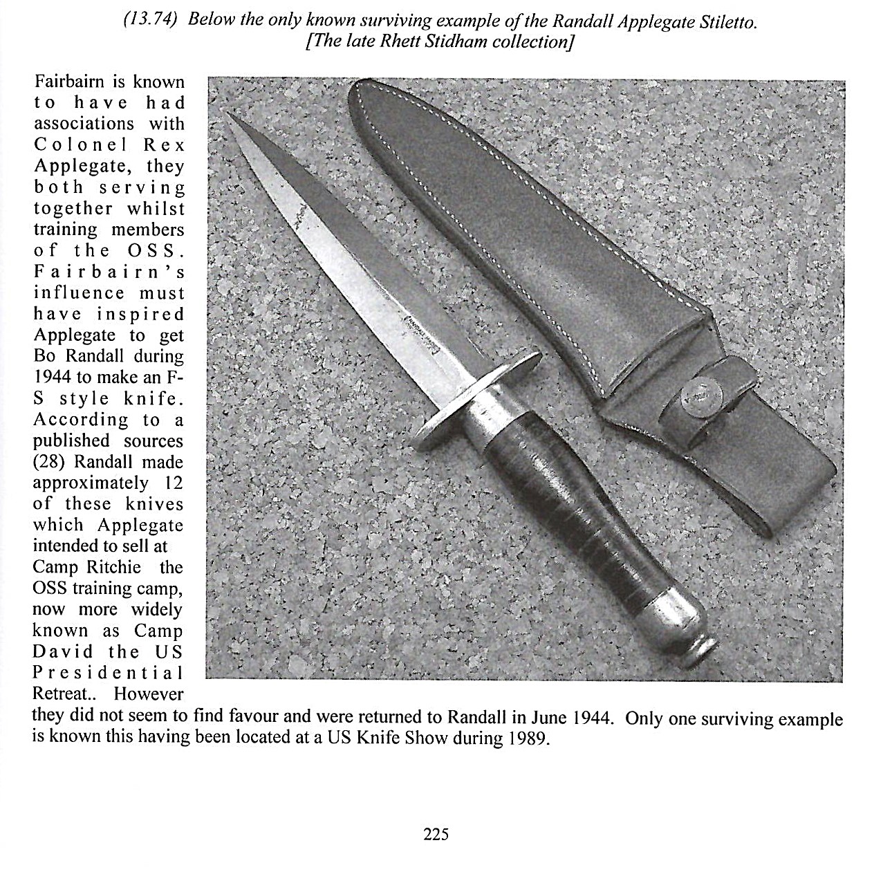 OSS 1st model combat dagger