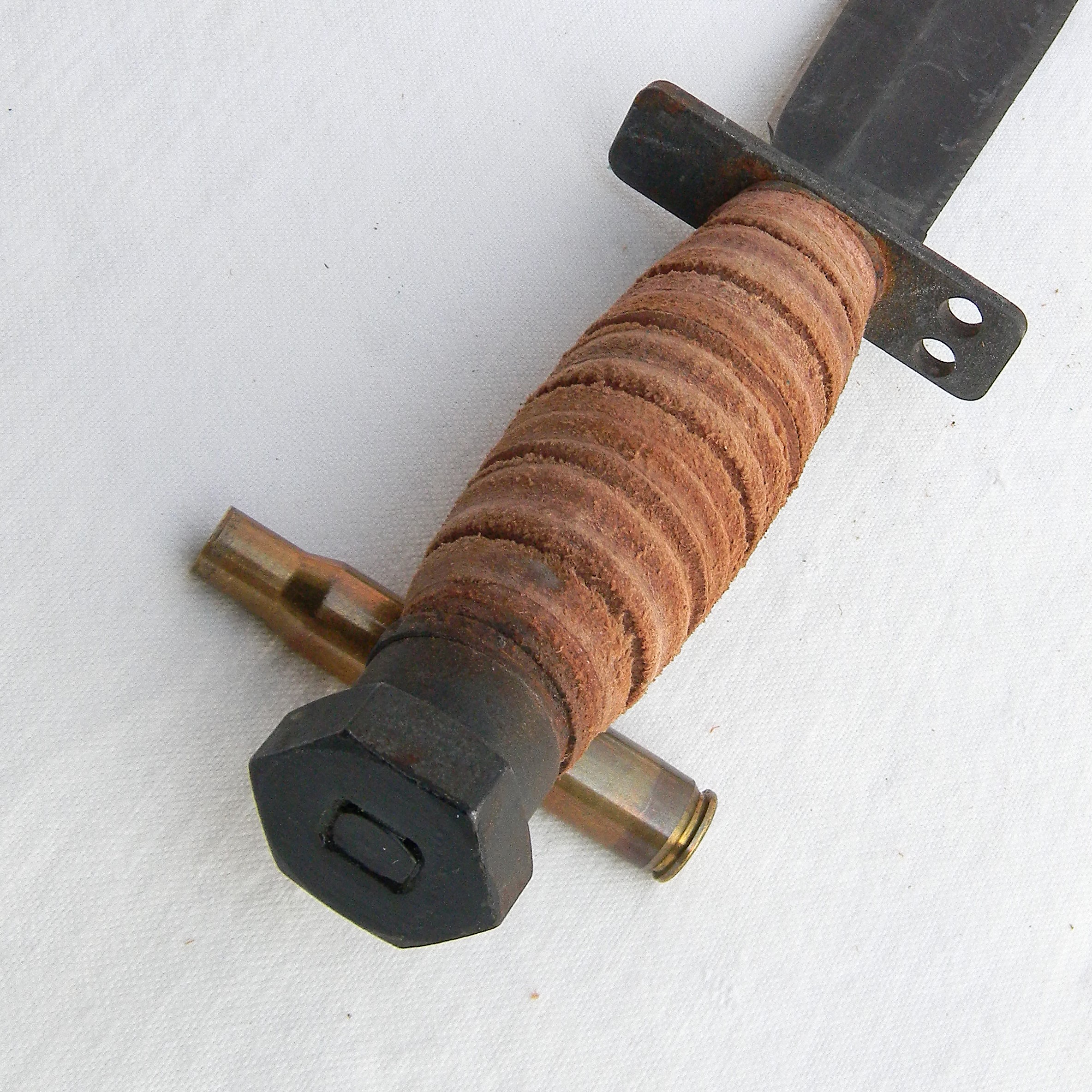 Ontario Jet Pilot Survival Knife dated 05-1999; original scabbard with stone; UNUSED - Image 13