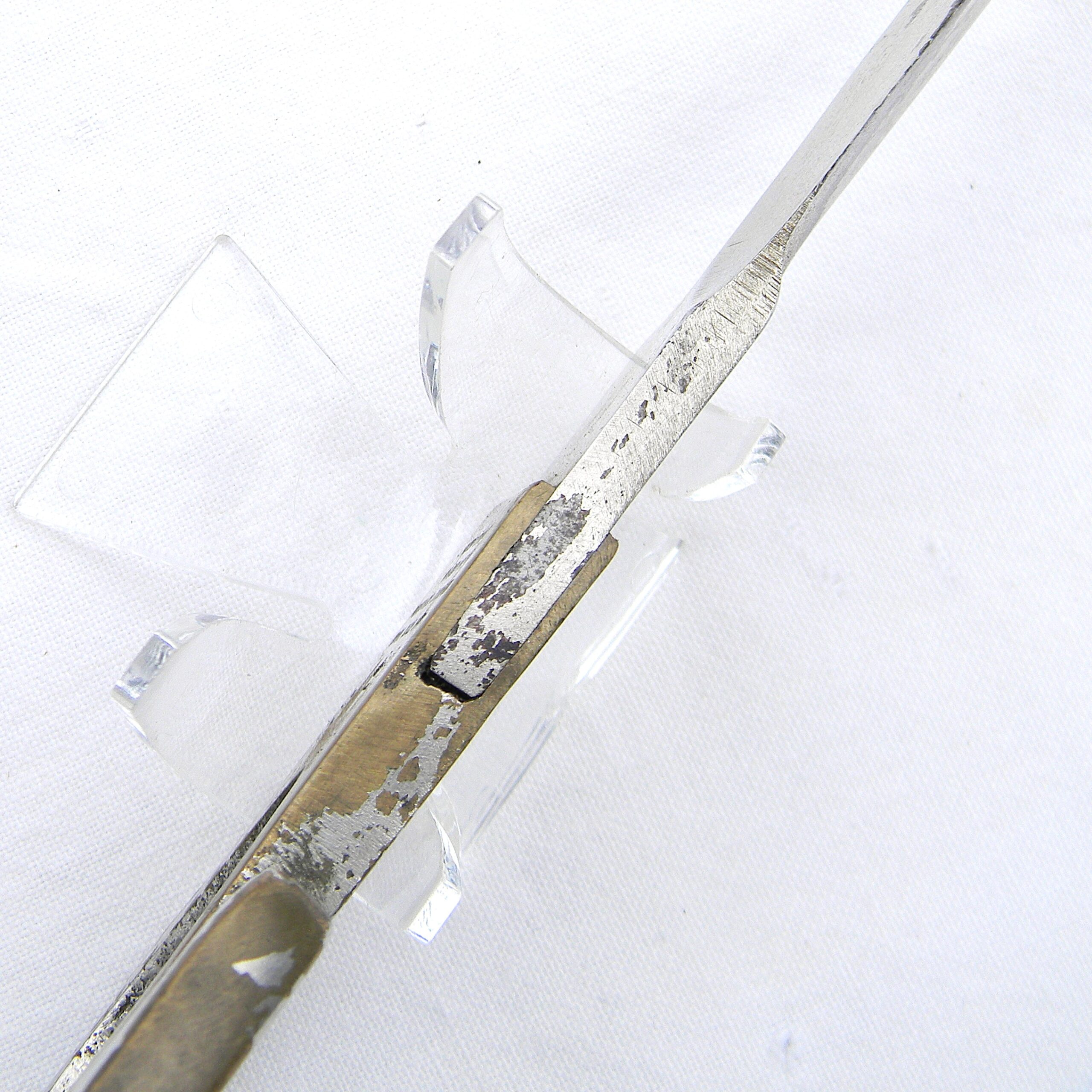 Middle Eastern type fighting dagger issued for 1950 Jodhpur City Princess Wedding, original scabbard; rare knuckle fighter type - Image 13