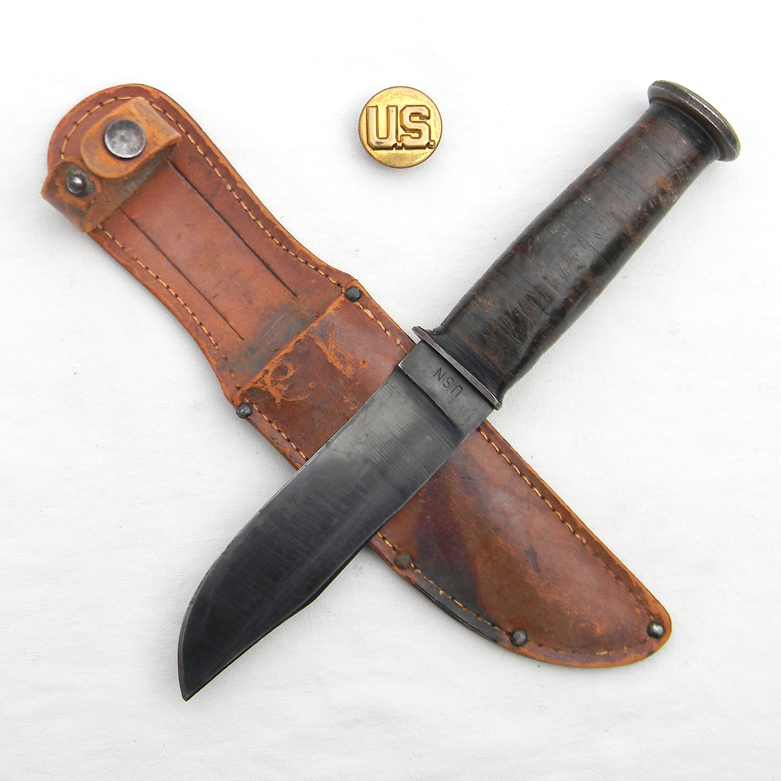 WW2 Ka-Bar USN Seabee utility knife