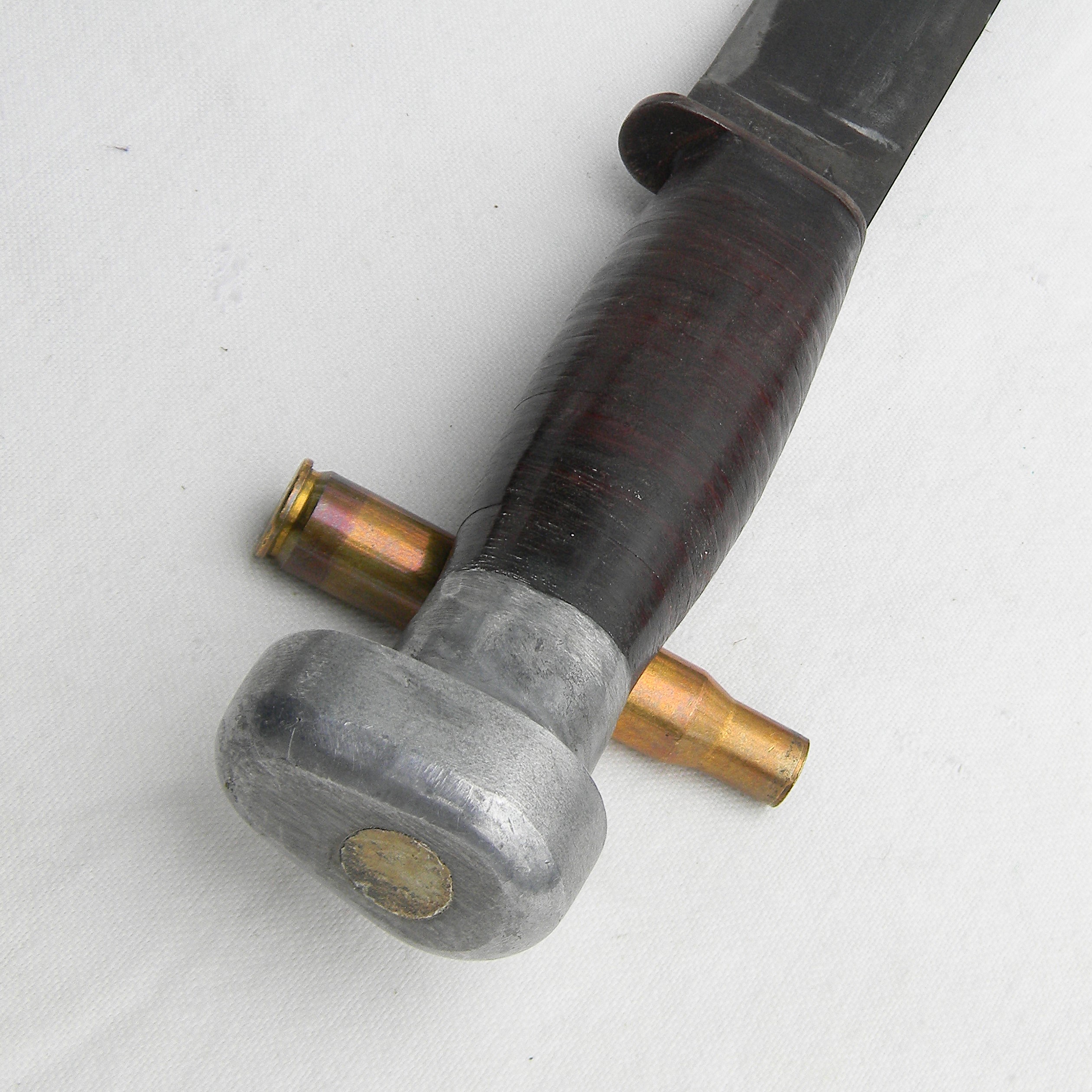 WW2 Geneva Forge USN MARK 1 Utility Knife, 1943 NORD scabbard; scarce MK1 maker - Image 13