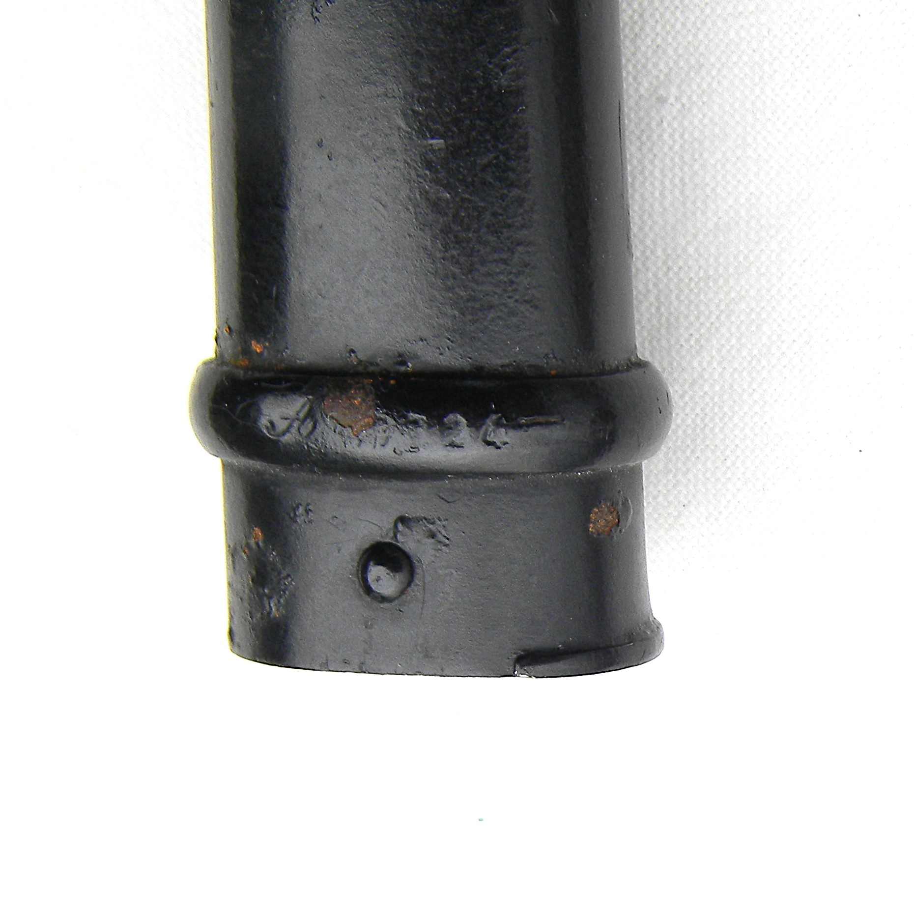 France WW1 era D-guard fighting knife made from M1874 Gras bayonet; original metal scabbard; rare type in museum quality condition - Image 18