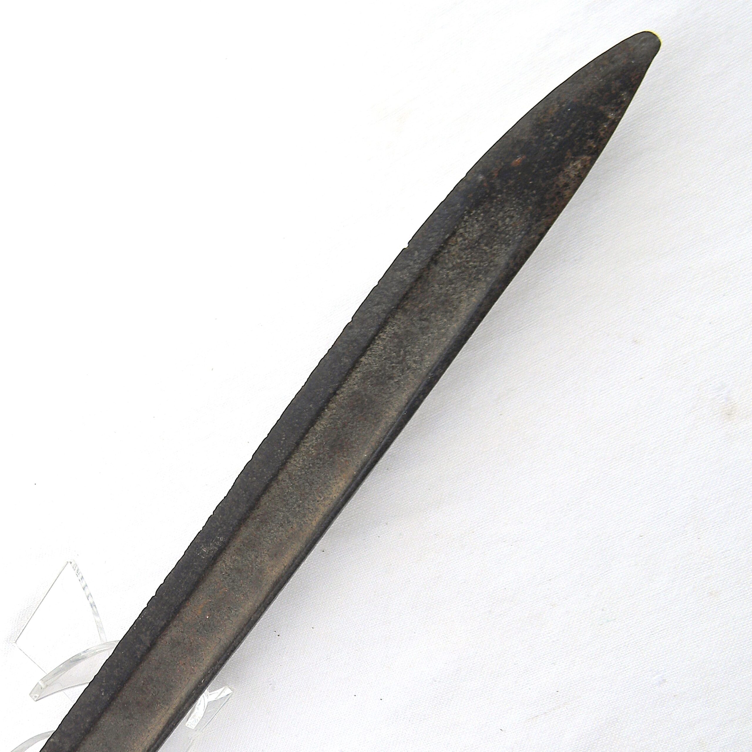 Interesting Franco-Prussian War era German capture M1866 "Yataghan" bayonet for Chassepot rifle; battlefield pick-up in relic condition - Image 12