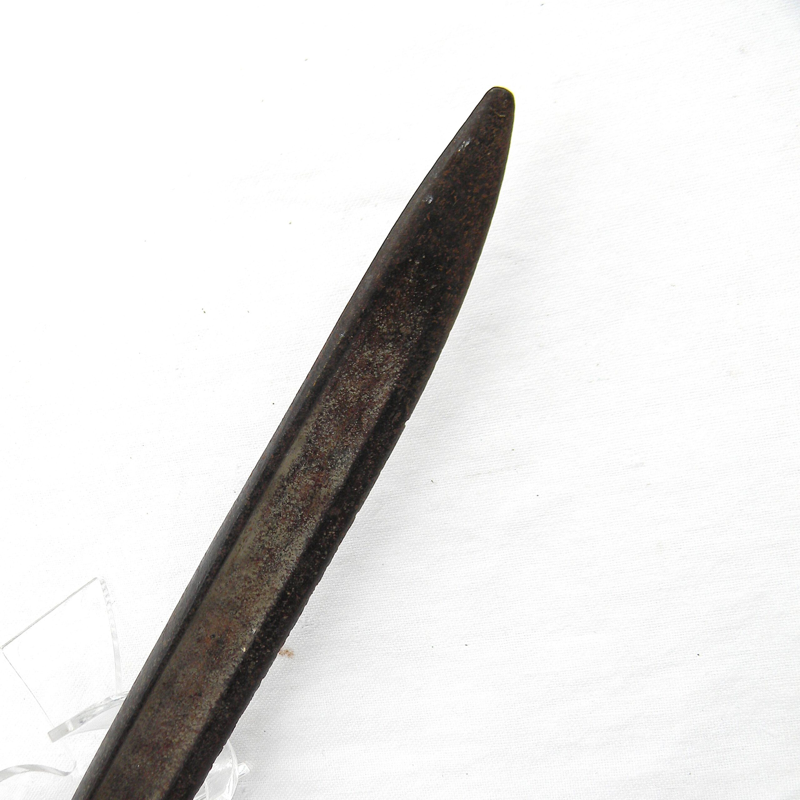 Interesting Franco-Prussian War era German capture M1866 "Yataghan" bayonet for Chassepot rifle; battlefield pick-up in relic condition - Image 13