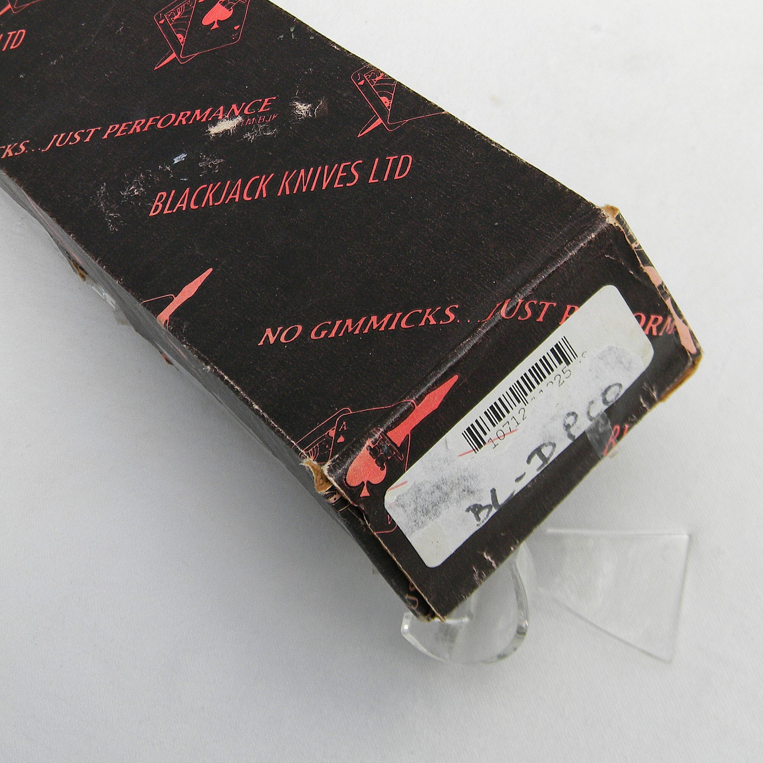 BLACKJACK Effingham, IL circa 1995 AWAC knife, rare: only 1000 made, original leather sheath; UNUSED - Image 13