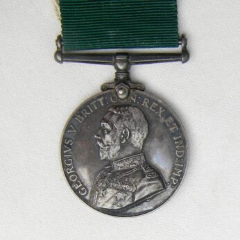 British Empire Colonial Auxiliary Forces silver medal