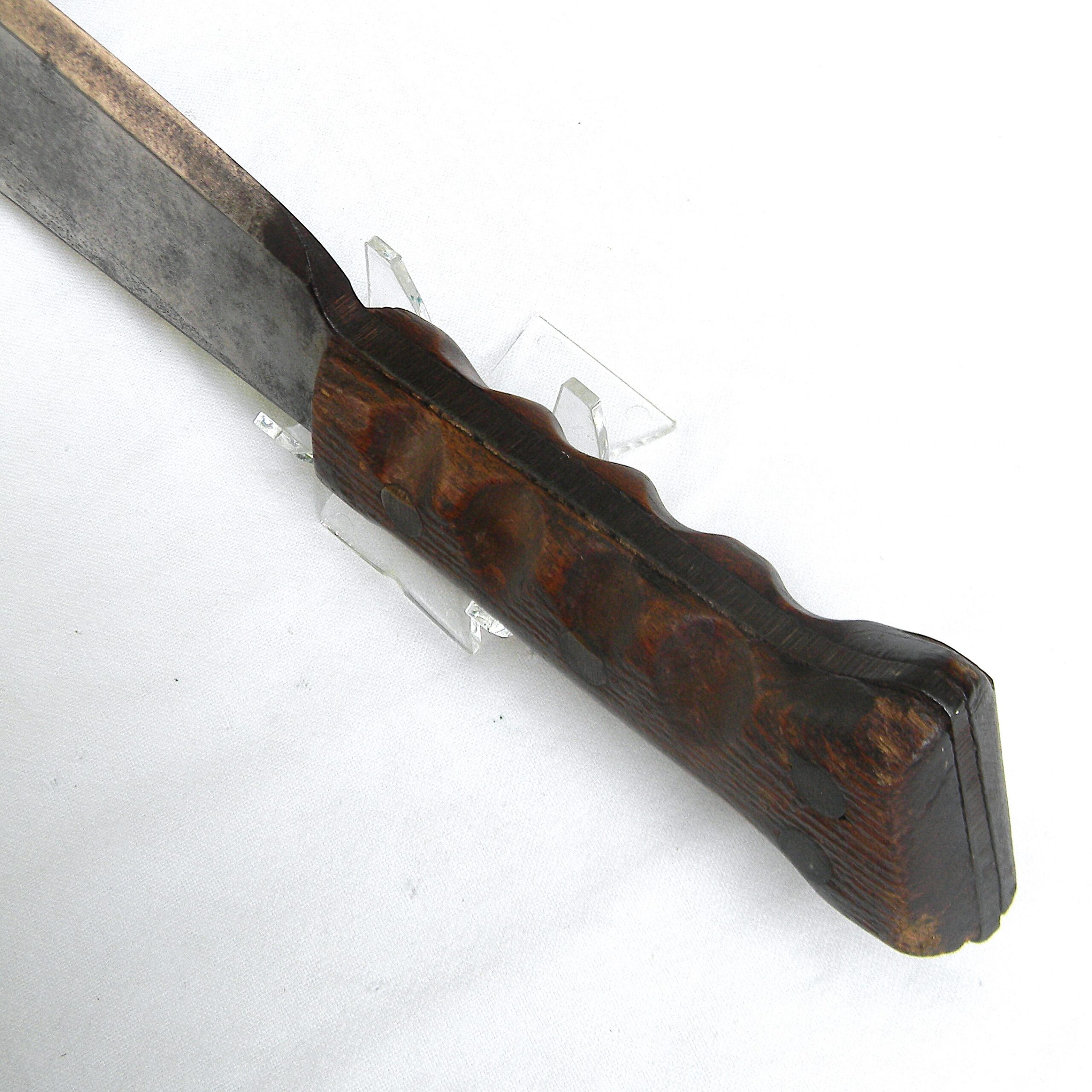 USA WW2 era USMC Hospital Corps Knife / Corpsmen Bolo made by Village Blacksmith, original 1943 Boyt scabbard - Image 17