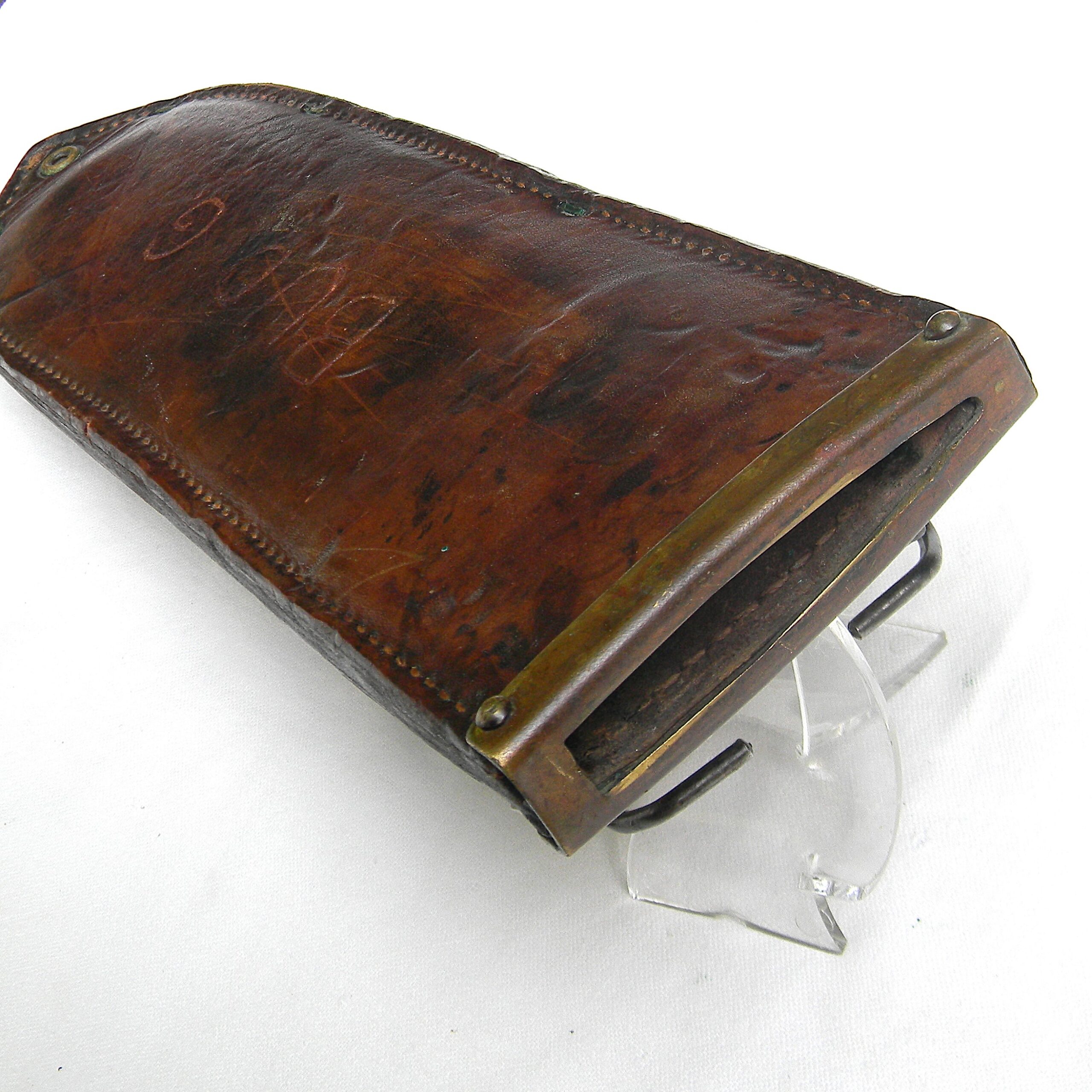 USA WW2 era USMC Hospital Corps Knife / Corpsmen Bolo made by Village Blacksmith, original 1943 Boyt scabbard - Image 9