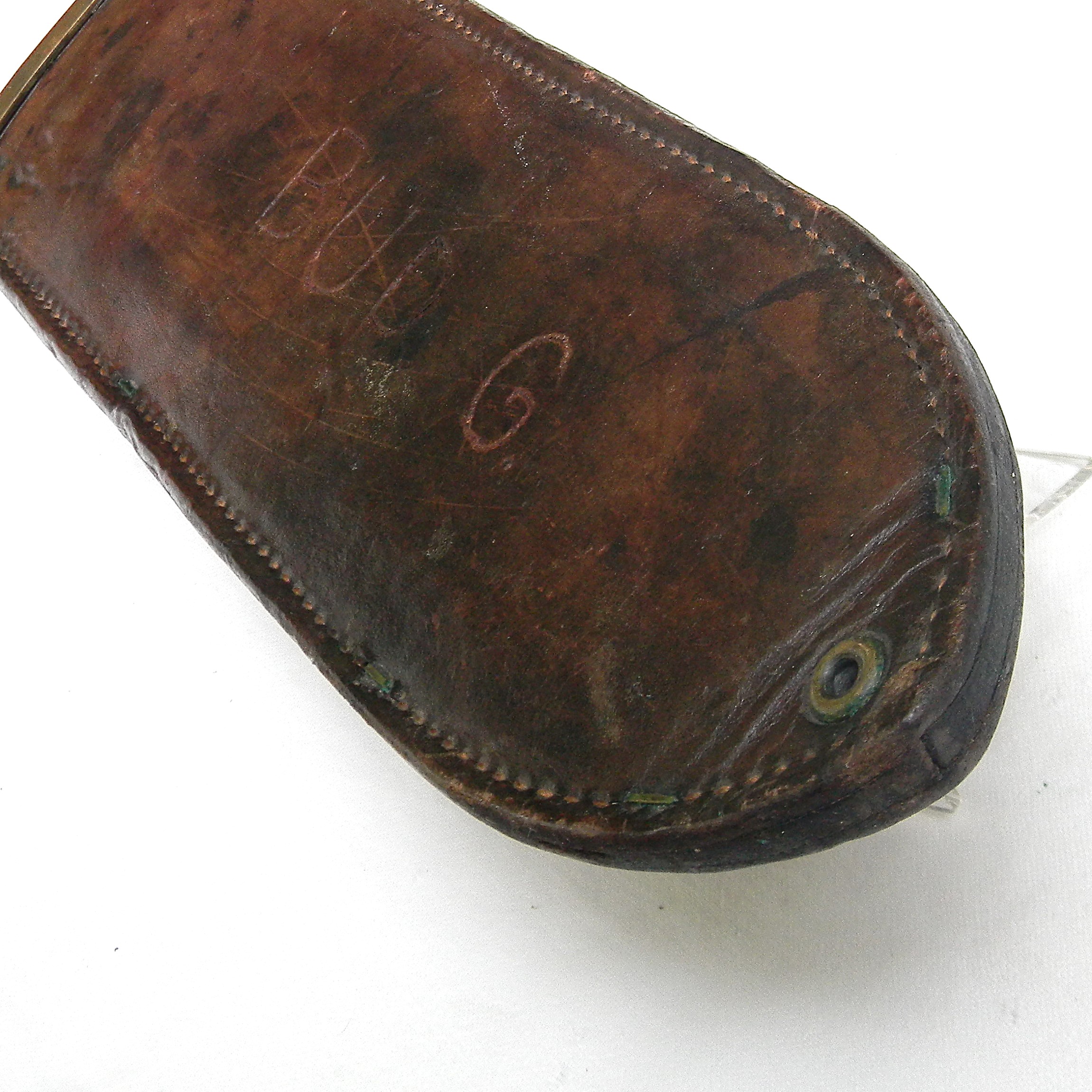 USA WW2 era USMC Hospital Corps Knife / Corpsmen Bolo made by Village Blacksmith, original 1943 Boyt scabbard - Image 8