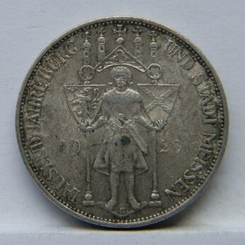 Germany 1929 Meissen silver 3 Mark