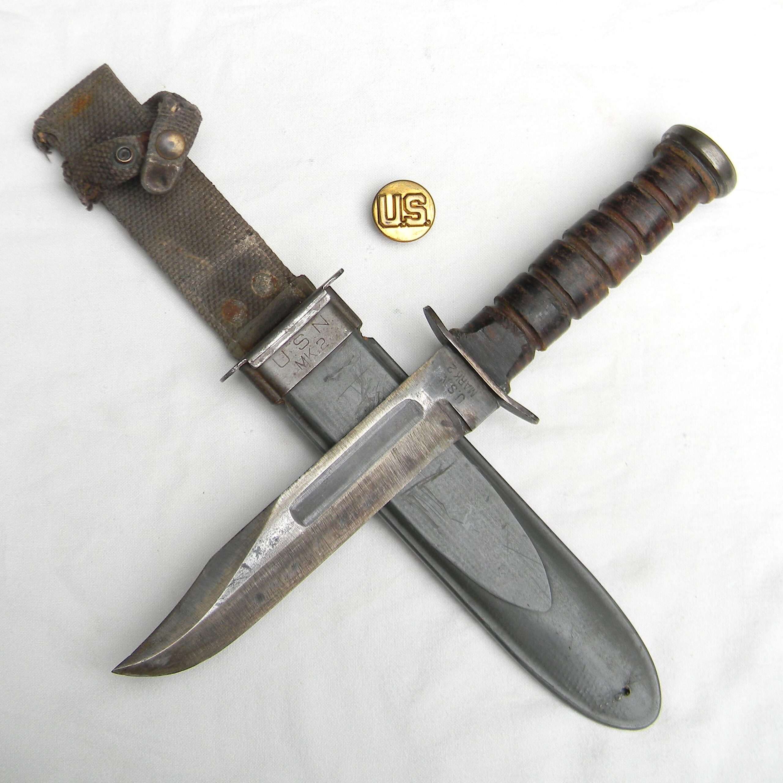 WW2 Robeson Shuredge USN MK2 fighting knife
