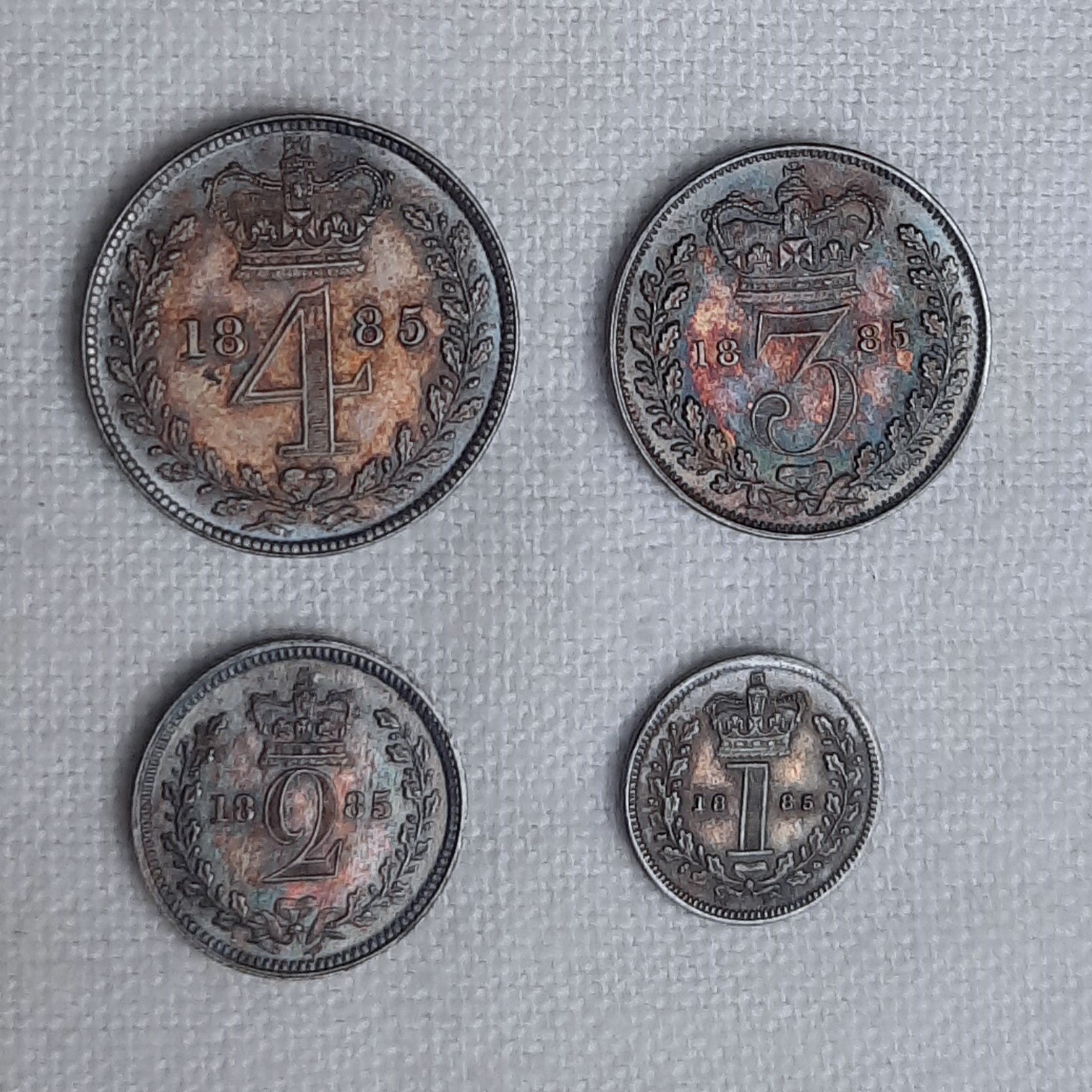 United Kingdom 1885 silver Maundy money