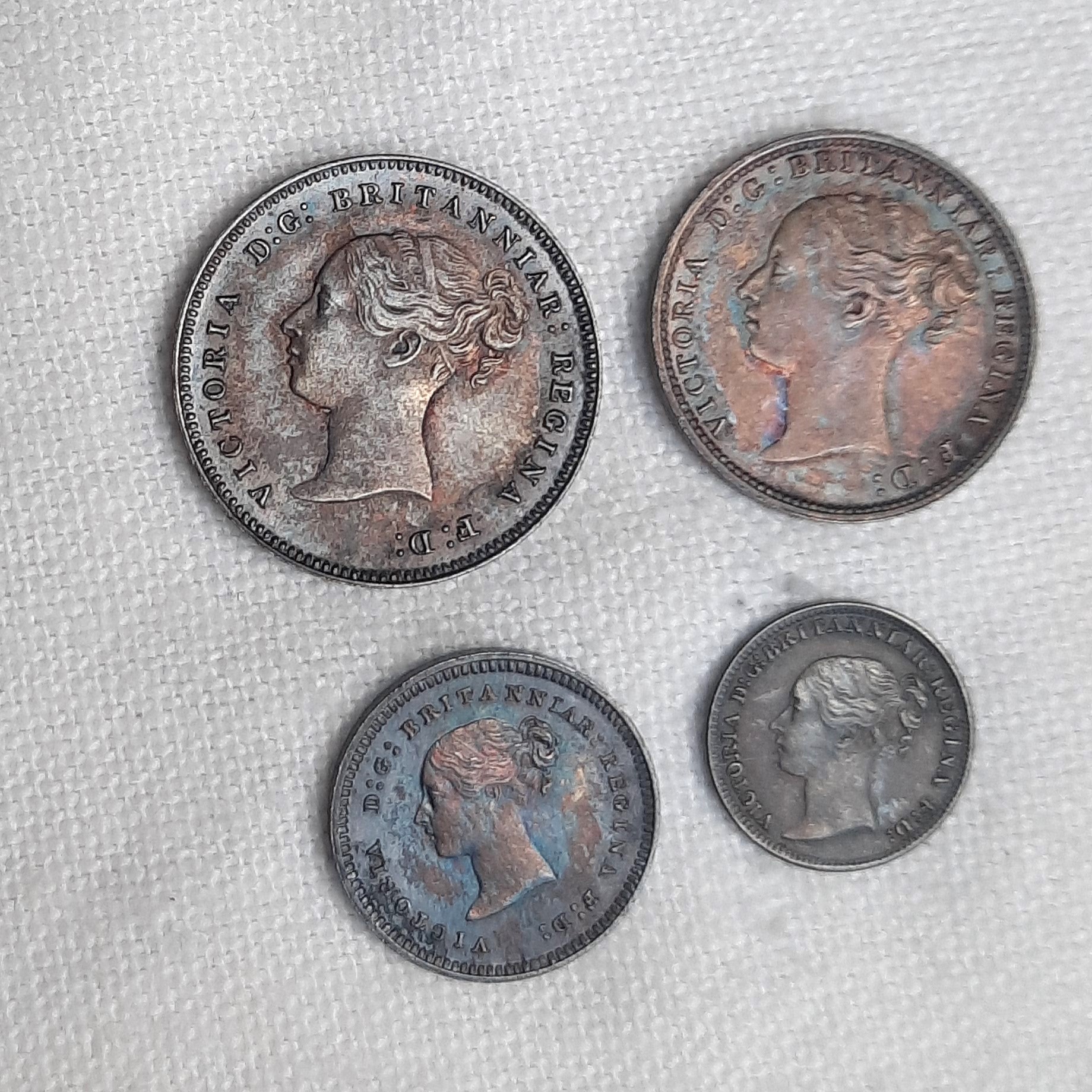 United Kingdom 1885 silver Maundy money