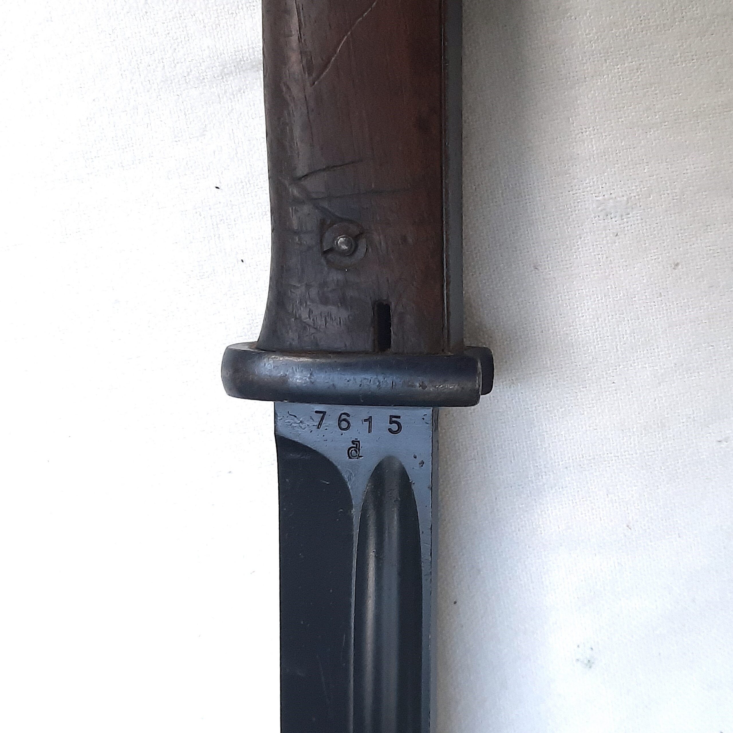 Germany pre-WW2 1937 Weyersberg Kirschbaum & Cie (WKC) K98 bayonet; original scabbard, rare DAK "Africa Korps" tropical web frog - Image 11