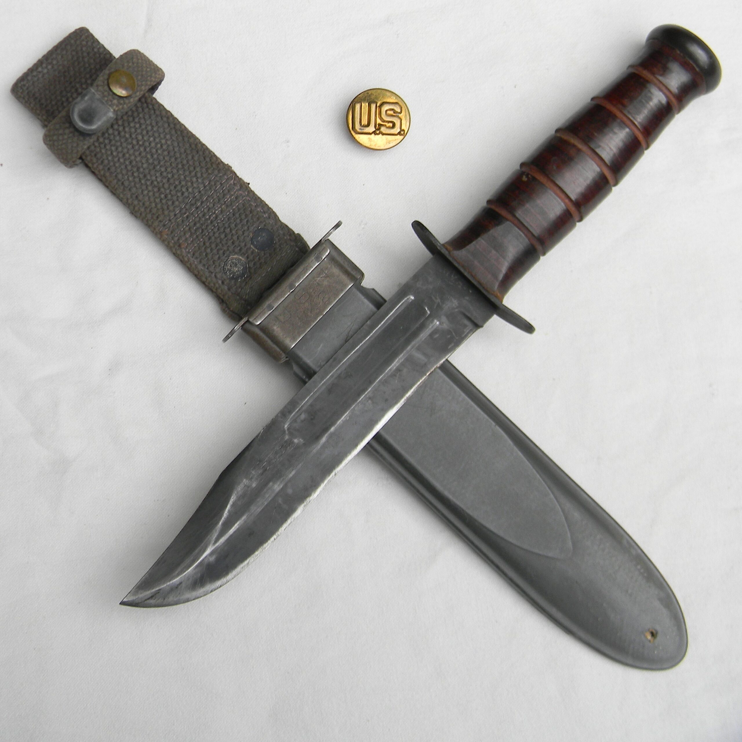 WW2 Ka-Bar USN MK2 fighting knife
