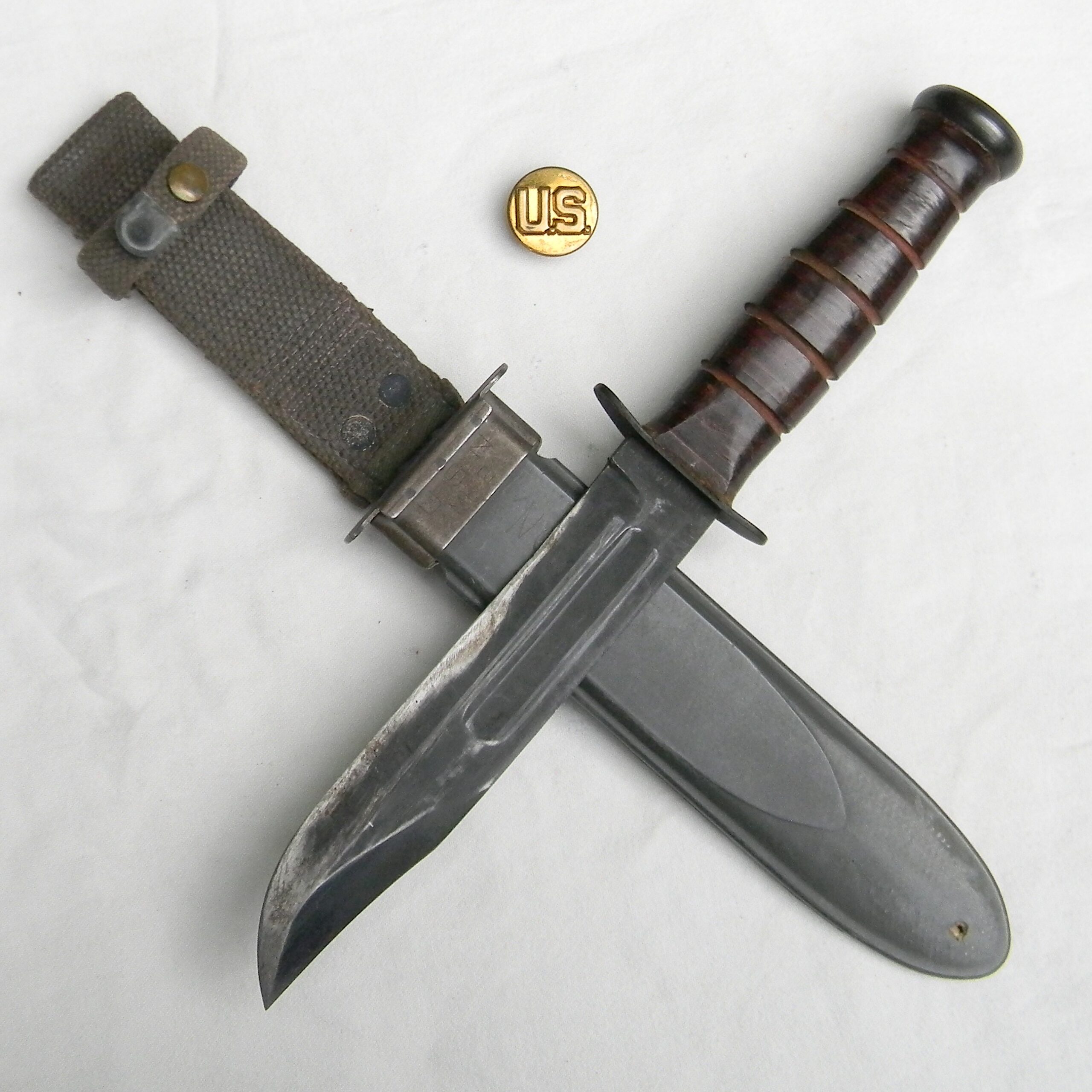 WW2 Ka-Bar USN MK2 fighting knife