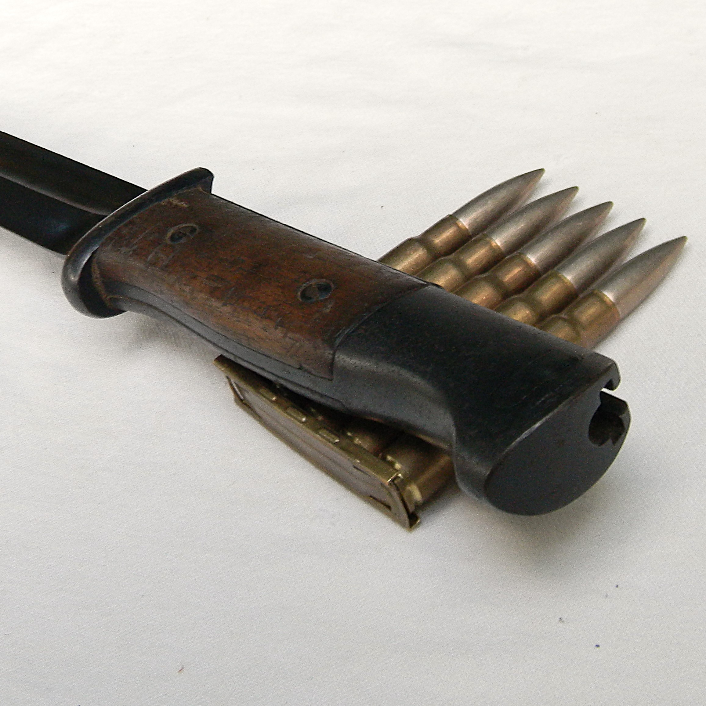 Germany pre-WW2 1937 Weyersberg Kirschbaum & Cie (WKC) K98 bayonet; original scabbard, rare DAK "Africa Korps" tropical web frog - Image 19