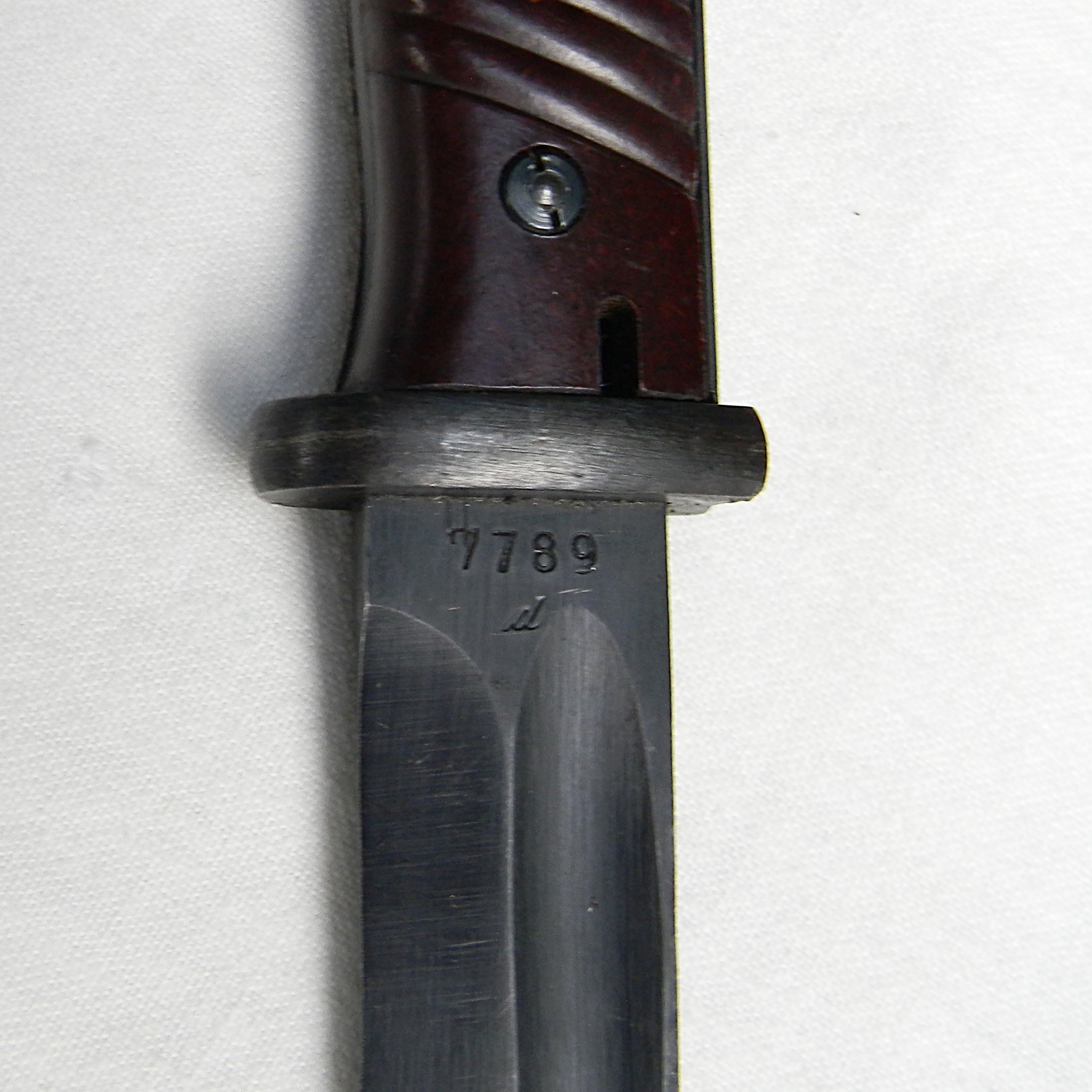 Germany WW2 rare unused matching serials K98 bayonet made by Friedrich Herder Abr Sohn in 1943; original scabbard, leather frog - Image 11