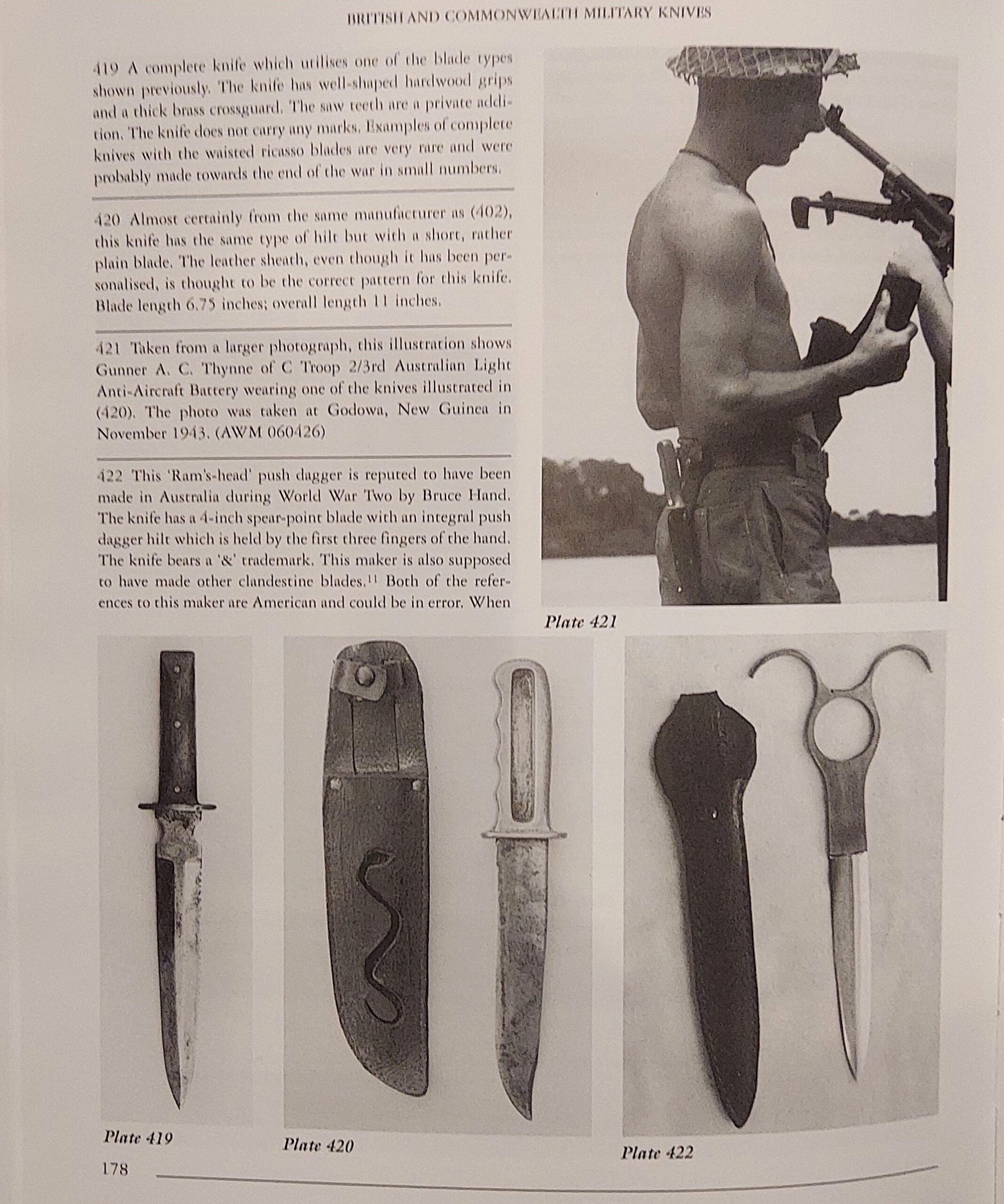 Australia rare WW2 era "see through handle" fighting knife made by Gregsteel, signed original scabbard - Image 15